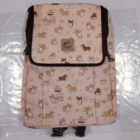 Waterproof Corgi Flip Backpack for School Work - Picture 9 of 15